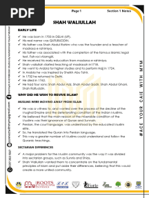 4. Three Reformers Notes and Solved Past Papers 2023-24
