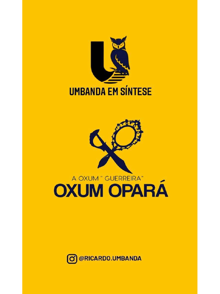 Oxum Opará Pdf