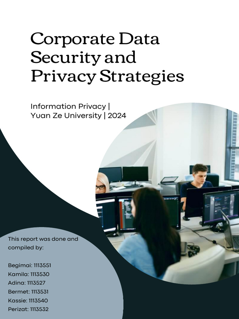 Corporate Data Security and Privacy Strategies | PDF | Computer ...