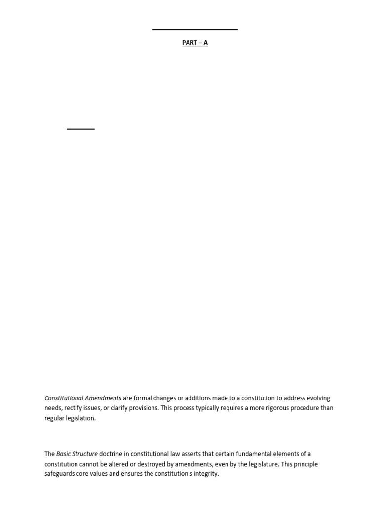 Constitutional Law - II | PDF | Separation Of Powers | State Of Emergency