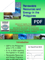 Renewable Resources and Energy in The Philippines