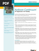 Andover Continuum IO Module Expansion