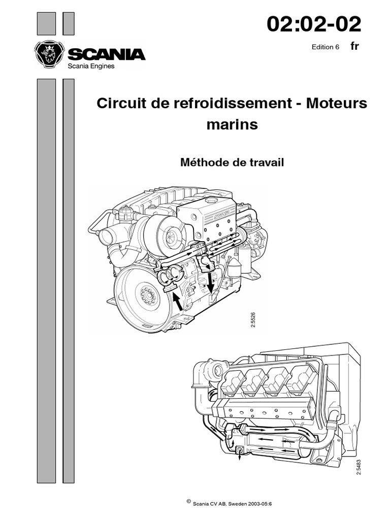 Circuit de Refroidissement Moteurs Marins PDF Pompe Courroie — free download