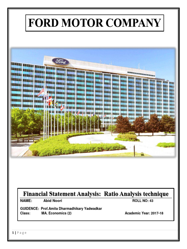 FORD MOTOR COMPANY Financial Statement A | PDF | Ford Motor Company ...
