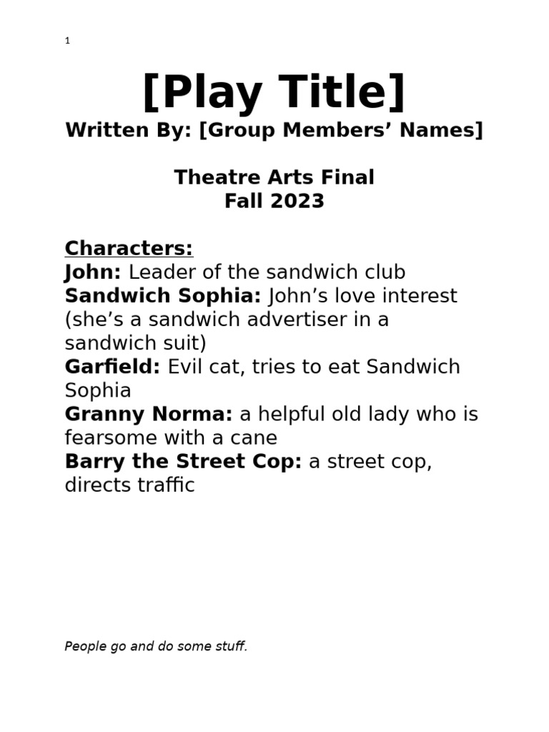 Script Formatting | PDF