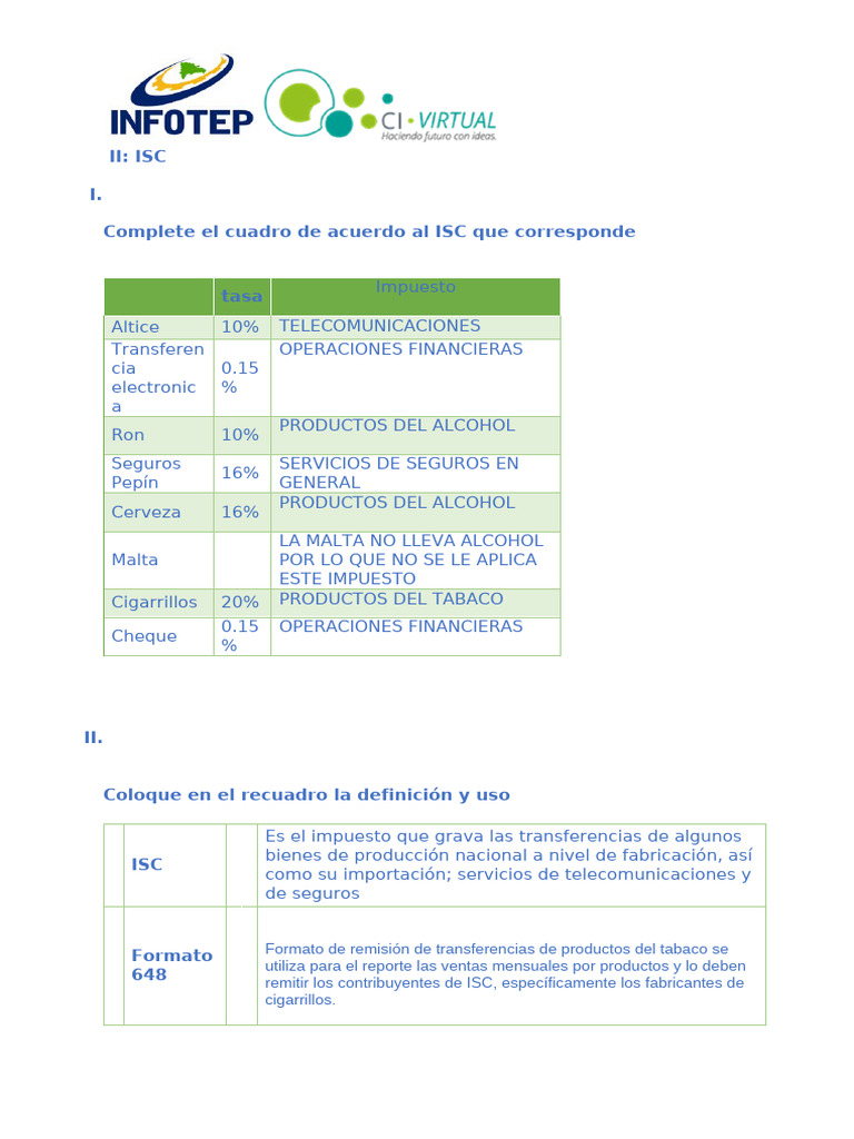 Ejemplos de Cálculo del ISC | PDF | Impuestos