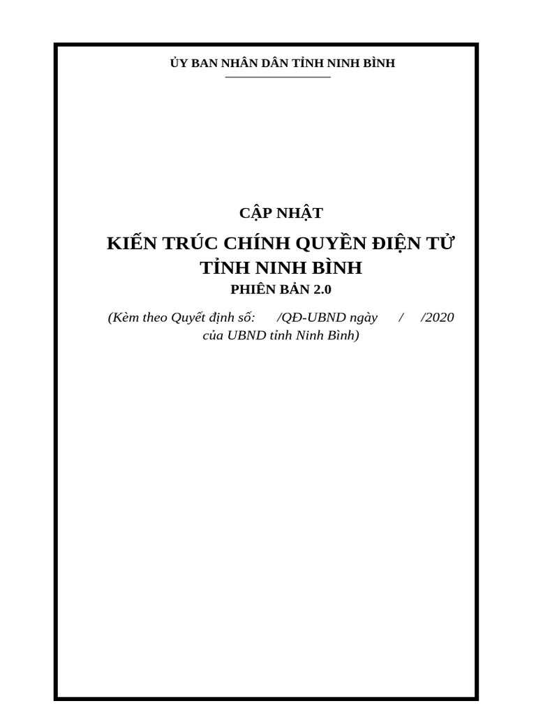 CNTT - DT KienTruc CQDT NinhBinh 2.0 (Final - Ban Trinh UB) - 2.0 (Bản ...