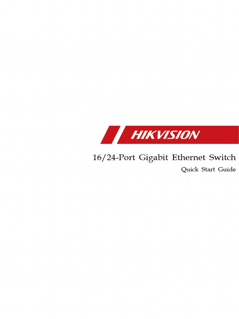 UD11866B-A - 16, 24-Port Gigabit Ethernet Switch - Quick Start Guide ...