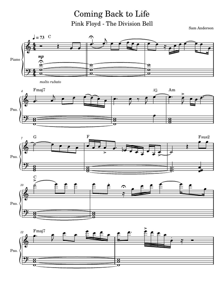 COMING BACK TO LIFE visual data 3