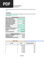 Lease Amortization Schedule Template | PDF | Lease | Expense