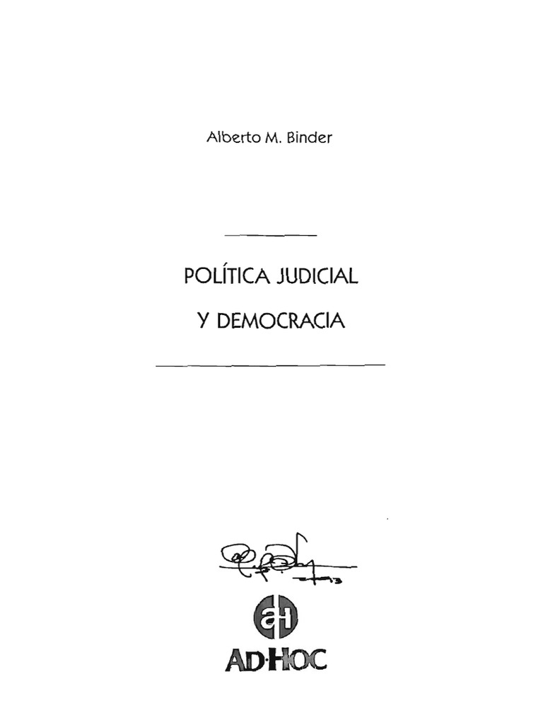 Binder La Abogacía y La Defensa de Los Derechos | PDF