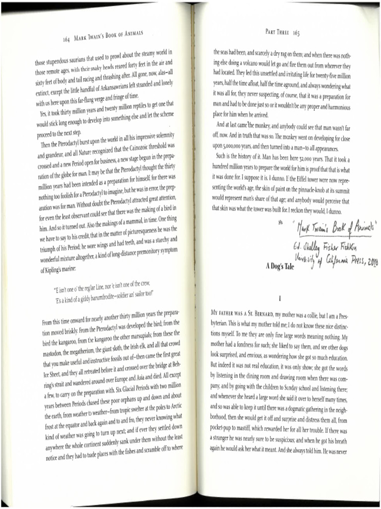 Twain - A Dogs Tale | PDF