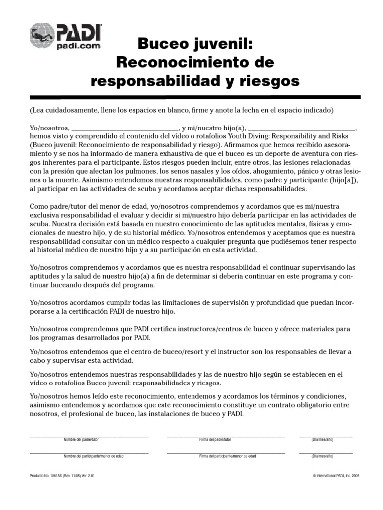 Beceo Juvenil | PDF | Buceo bajo el agua