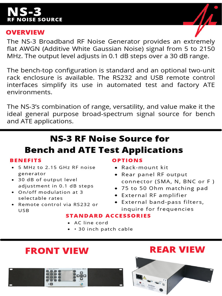 NS-3 RF Noise Generator Overview | PDF | Bandwidth (Signal Processing ...