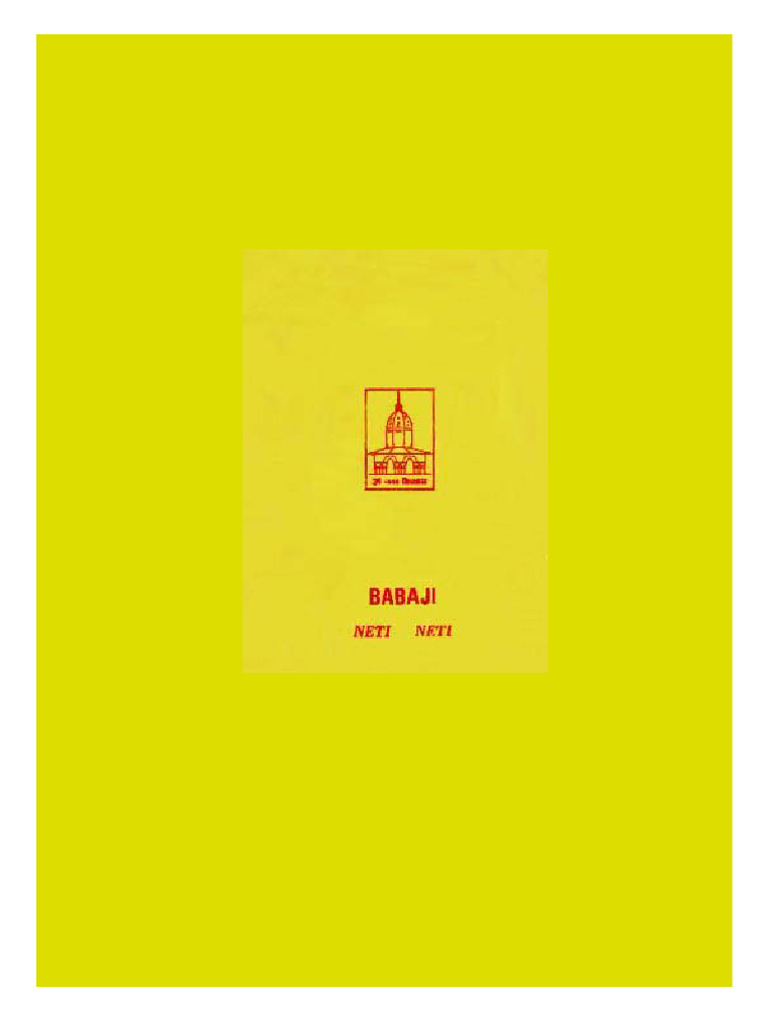 Babaji Neti Neti Ebook | PDF | Shiva | Paramahansa Yogananda