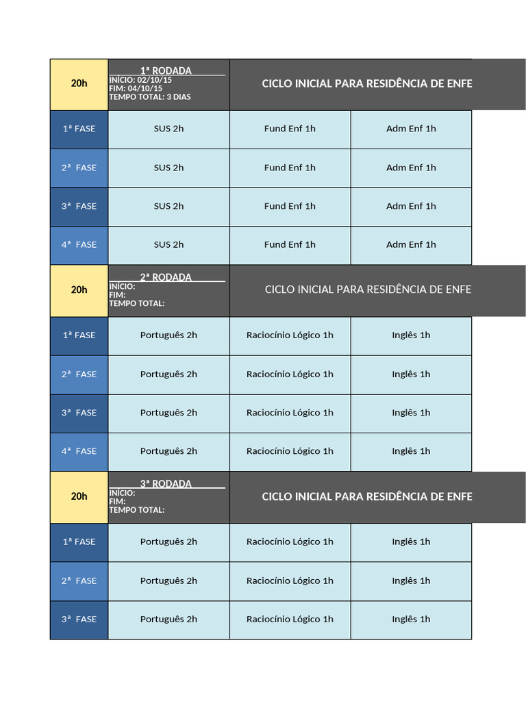 Ciclo de Estudos Residência | PDF