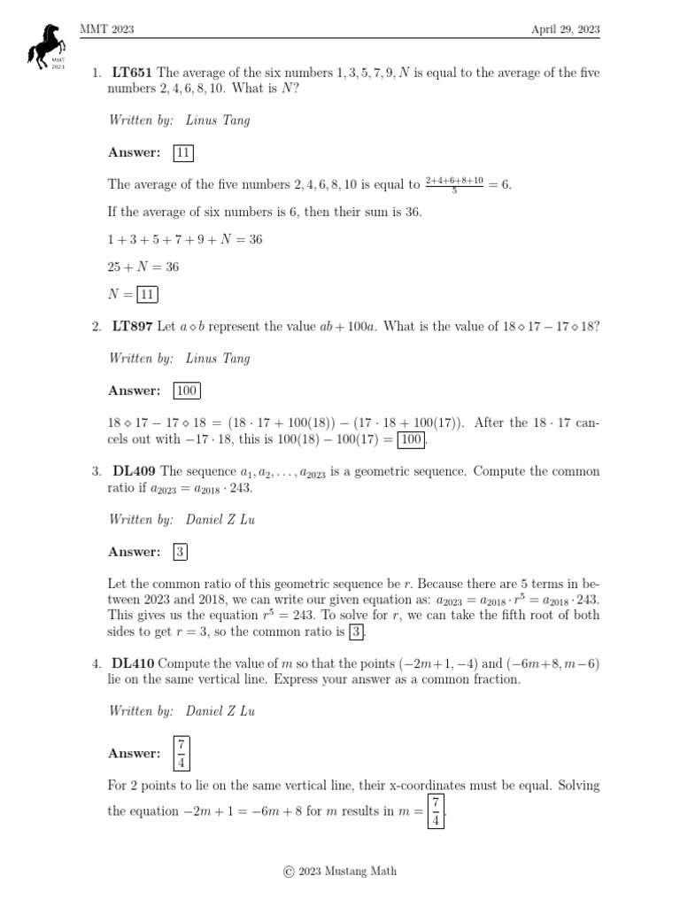 Math Problem Solutions and Explanations | PDF | Triangle | Area