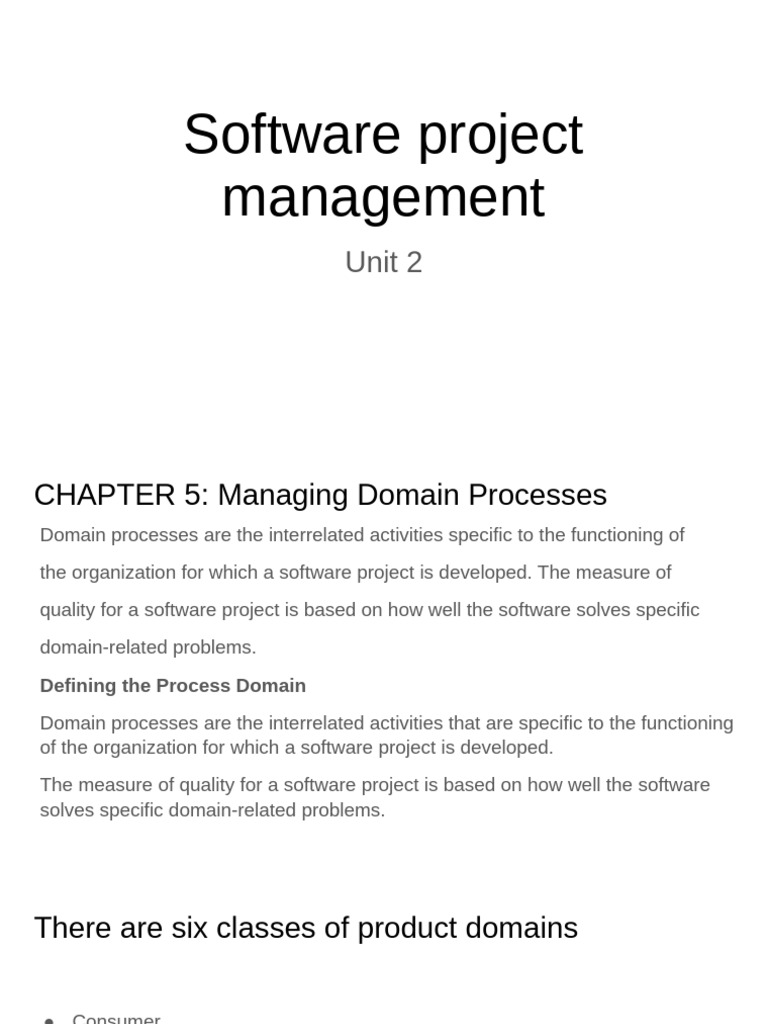 Managing Software Project Domains | PDF