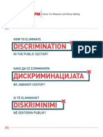 How To Eliminate Discrimination in The Public Sector? Assessing The Implementation and The Effectiveness of Antidiscrimination Policies in The Public Institutions in The Republic of Macedonia