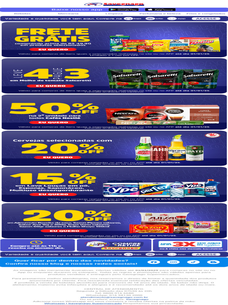 Ofertas Savegnago: Compre Online | PDF