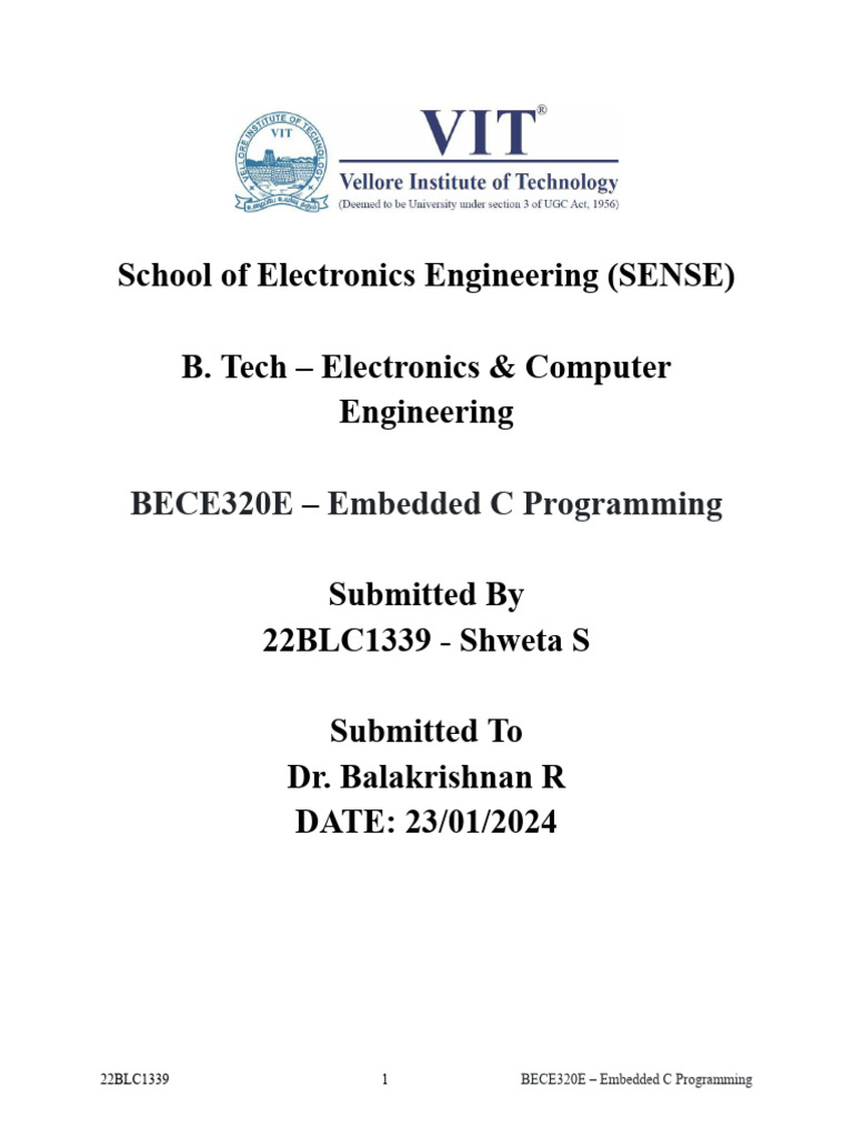 Embedded C Programming Assignment Solutions | PDF | Control Flow ...