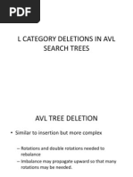 AVL search Tree L-Deletions