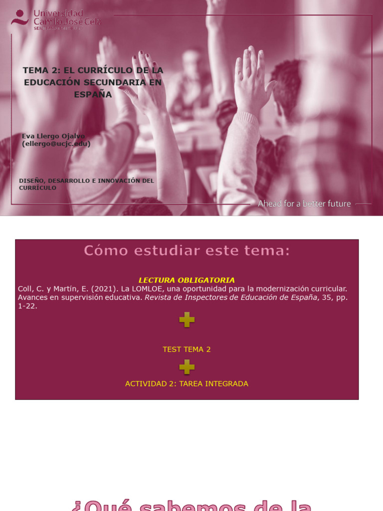 Currículo LOMLOE en Secundaria Española | PDF | Plan de estudios ...