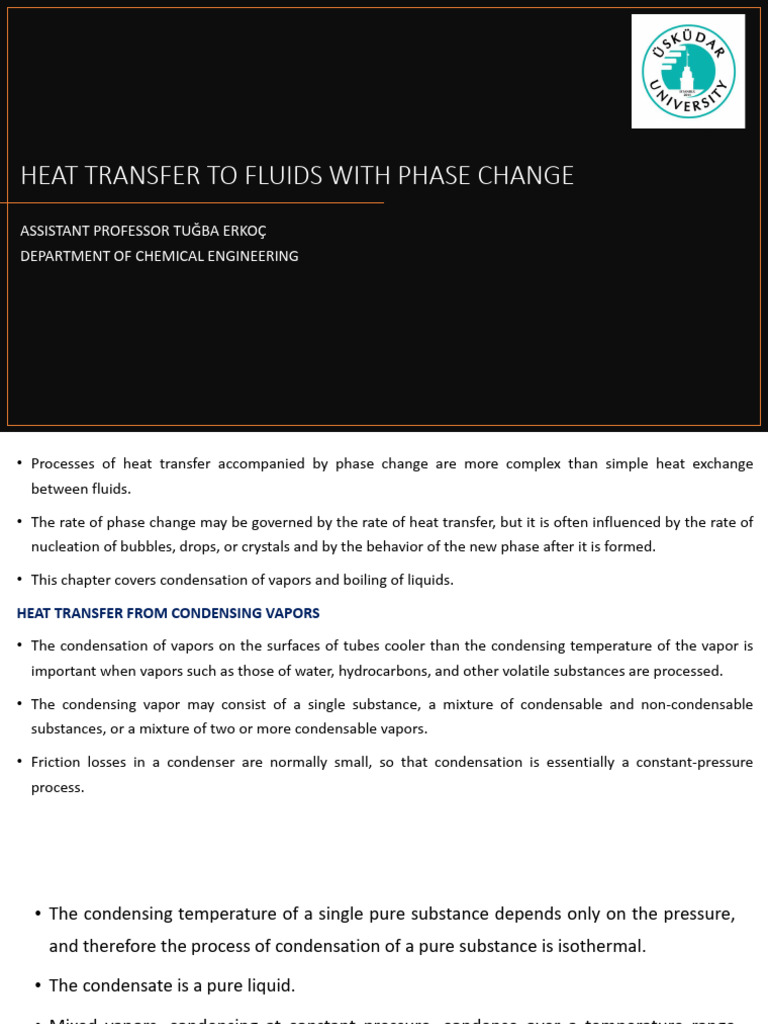 Heat Transfer in Phase Change Fluids | PDF | Boiling | Heat Transfer