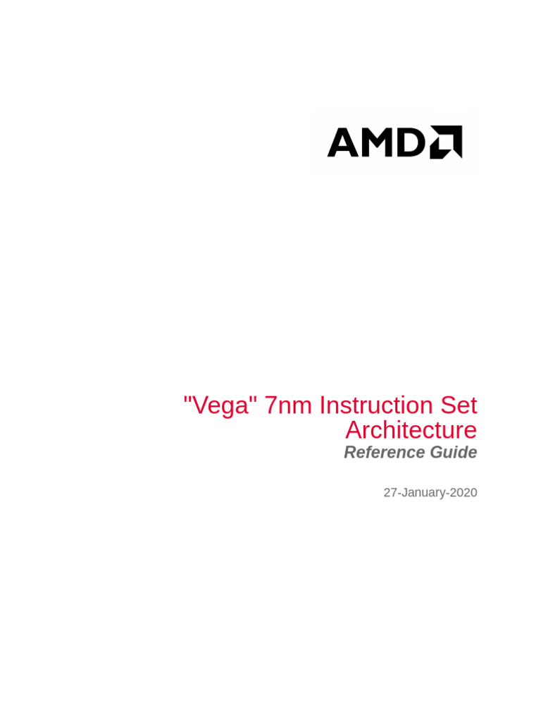 Vega 7nm Shader ISA | PDF | Central Processing Unit | Graphics ...