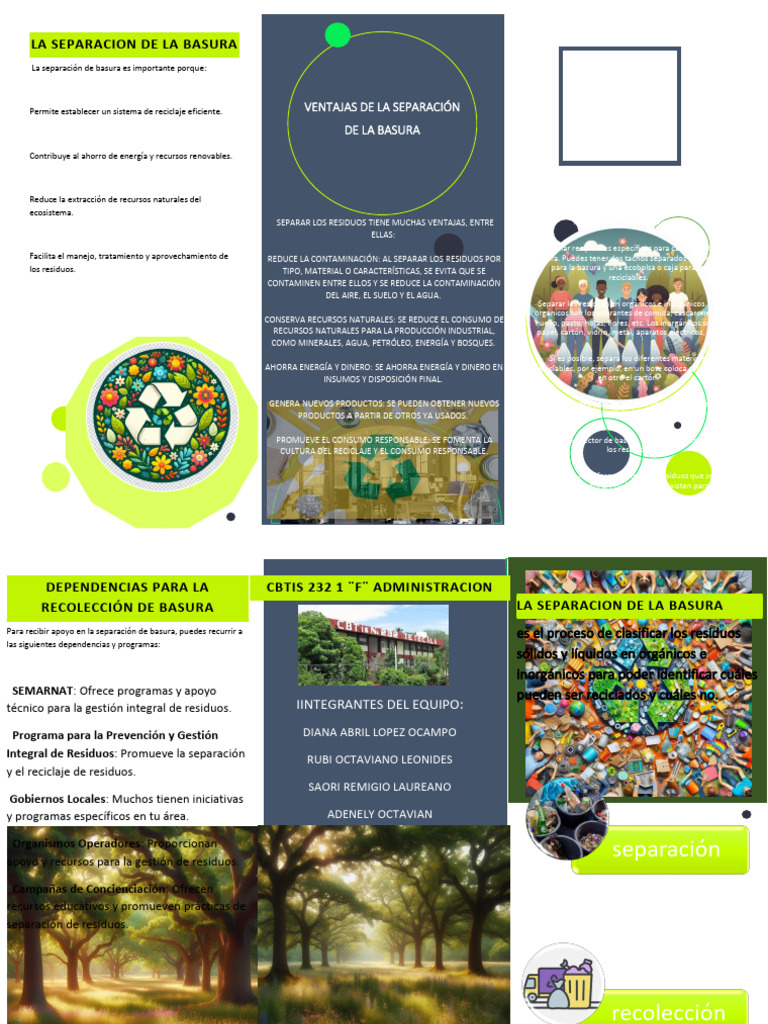 La Separacion de La Basura | PDF | Residuos | Reciclaje