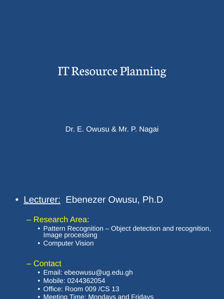 IT Resource and Staffing Planning Guide | PDF | Cost Of Living ...