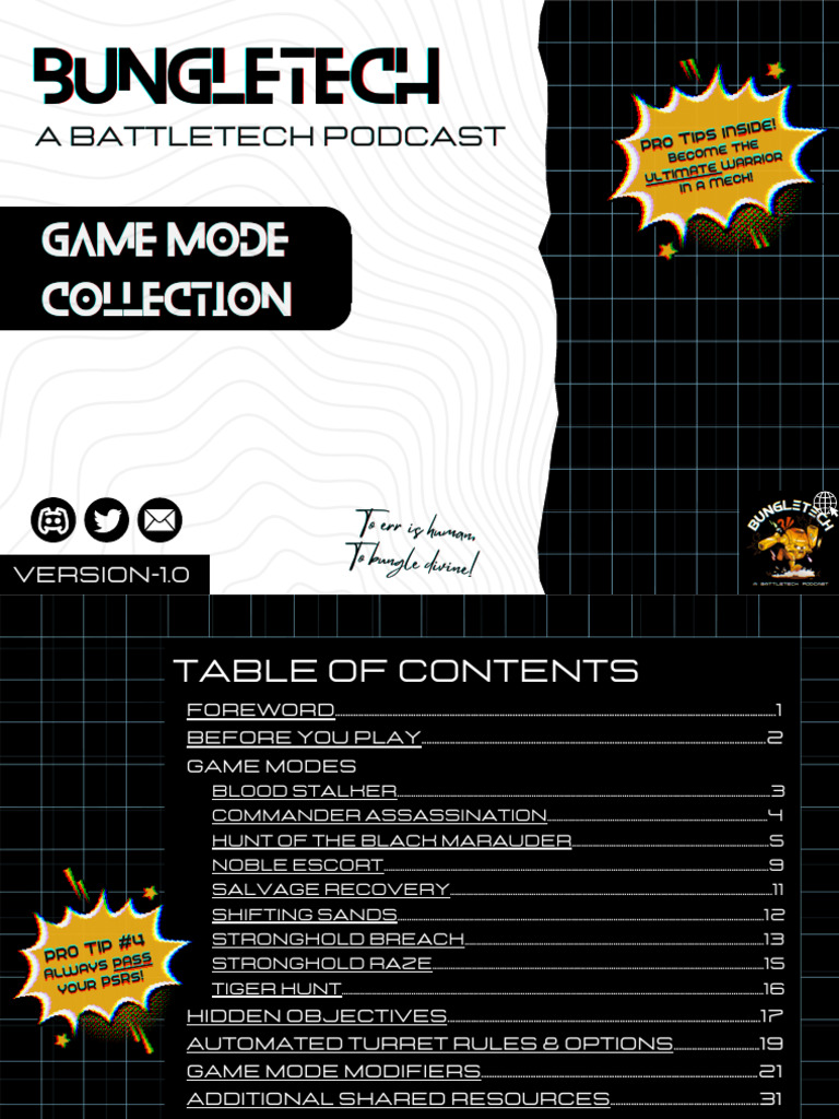 Custom BattleTech Game Modes Guide | PDF | Playing Cards | Force