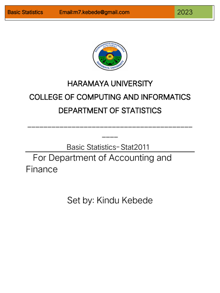Introduction to Basic Statistics Concepts | PDF | Statistics | Scatter Plot