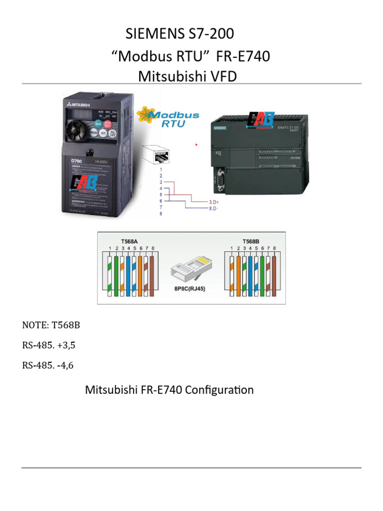 Siemens S7-200 (Smart) Modbus RTU | PDF