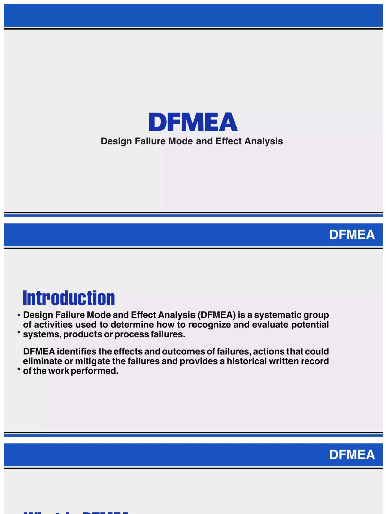 Design Failure Mode and Effects Analysis | PDF