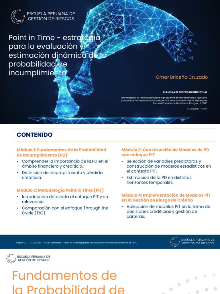 PiT Estrategia Evaluación Estimación Dinámica PD | PDF | Macroeconómica ...