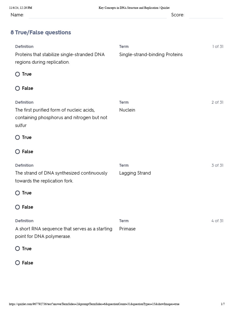 DNA Structure and Replication - 2 | PDF | Dna | Dna Replication