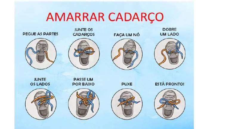 Visual de Amarrar o Cadarço | PDF