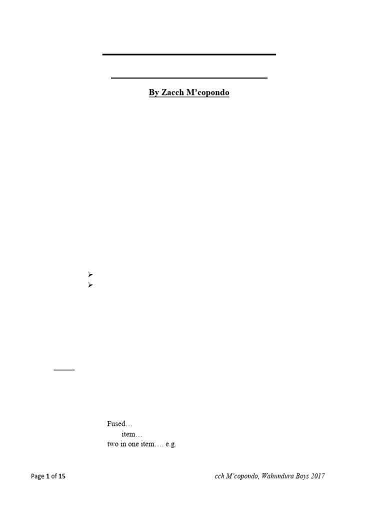 English Paper 1: Content & Guidelines | PDF | Word | Verb