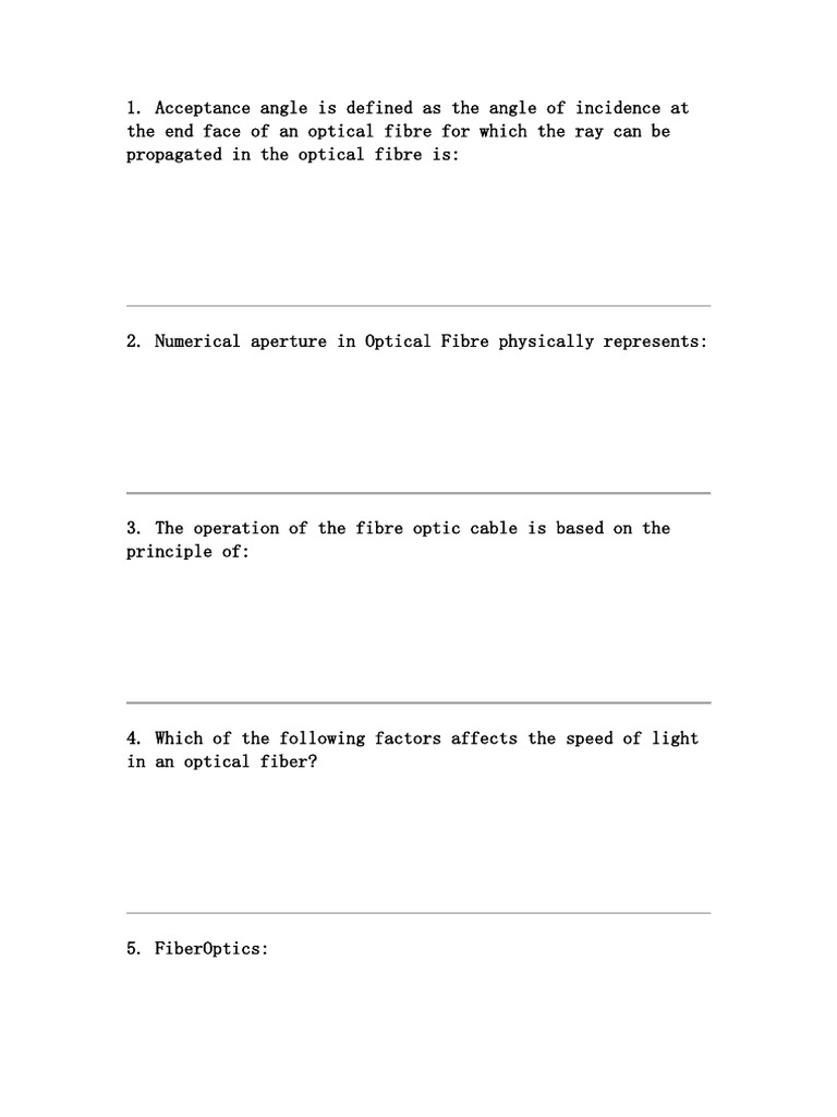 optic_fiber | PDF | Optical Fiber | Optics