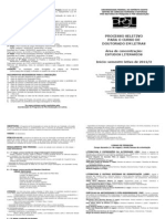 PPGL UFES Fôlder para seleção de aluno regular do Doutorado - 2012-2