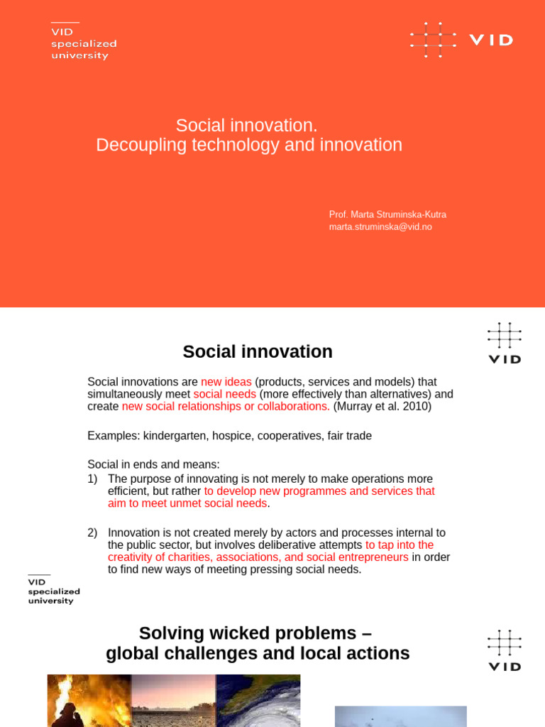 Social Innovation - Introduction Autumn 2024 Fin | PDF | Innovation ...