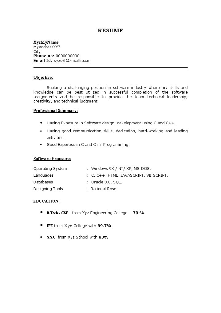 Software Developer Resume C/C++ | PDF