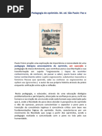 Pedagogia Do Oprimido - Livro Paulo Freire | PDF