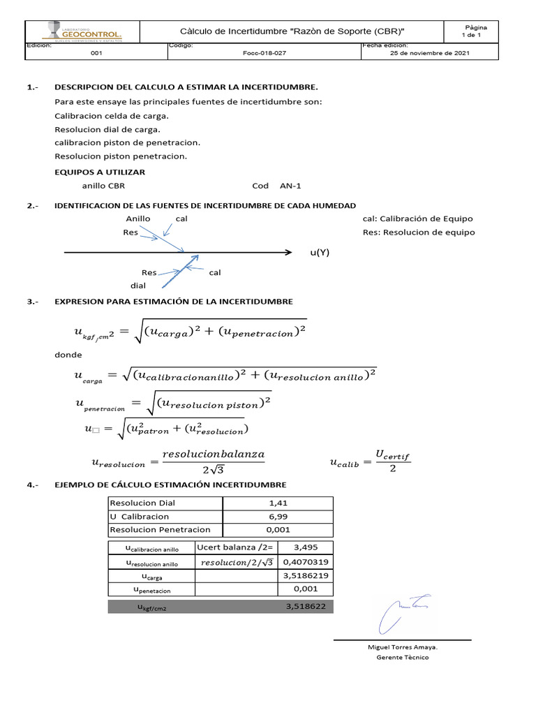 Estimación de Incertidumbre en Cálculos | PDF | Exactitud y precisión ...