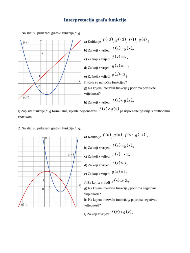 3_Interpretacija+grafa+funkcije+-+izlazna+kartica_ŽD | PDF