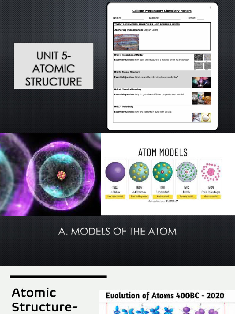 Notes+Unit+5+2023-2024 | PDF | Radioactive Decay | Atomic Nucleus