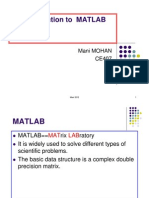 Lecture On Introduction To MATLAB