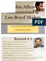 John Allen Muhammad & Lee Boyd Malvo