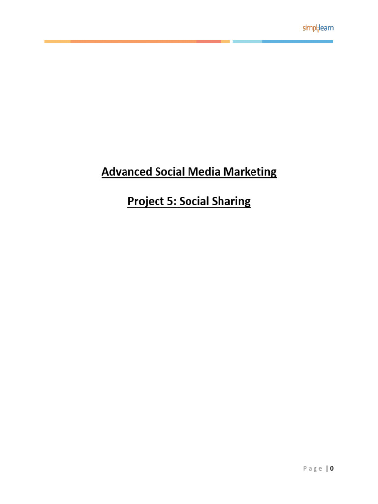 Project 5 - Social Sharing | PDF | Target Audience | Brand